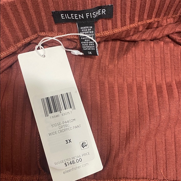 NWT EILEEN FISHER Textured
Stretch Rib Wide-Leg Pant - Picture 8 of 9